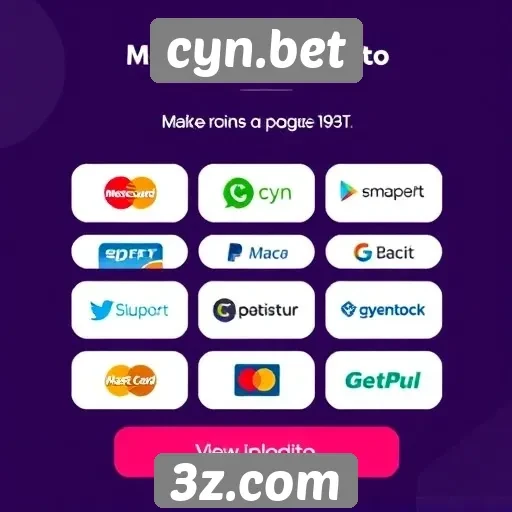 Comparativo de métodos de pagamento no cyn.bet